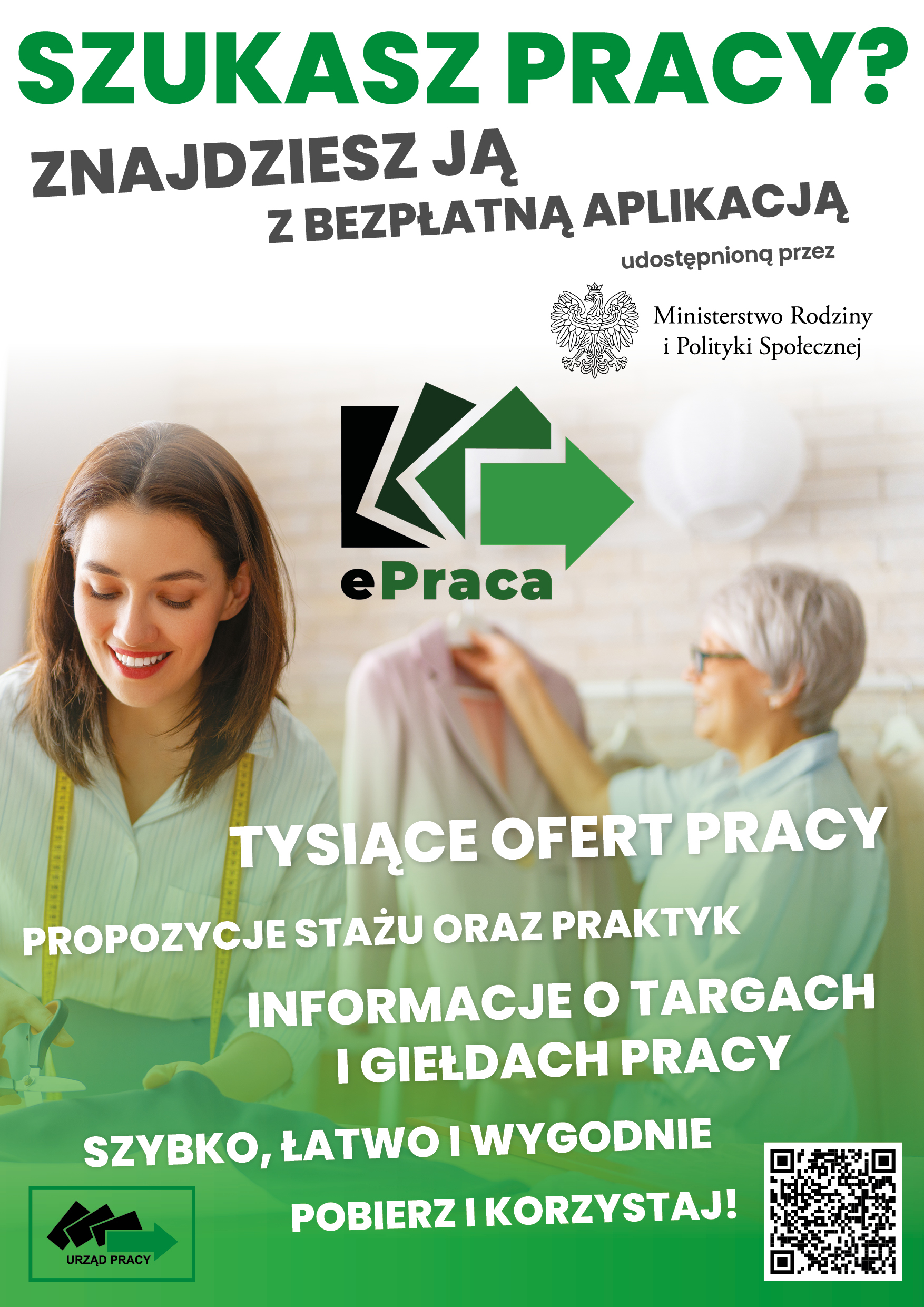 Plakat aplikacji ePraca